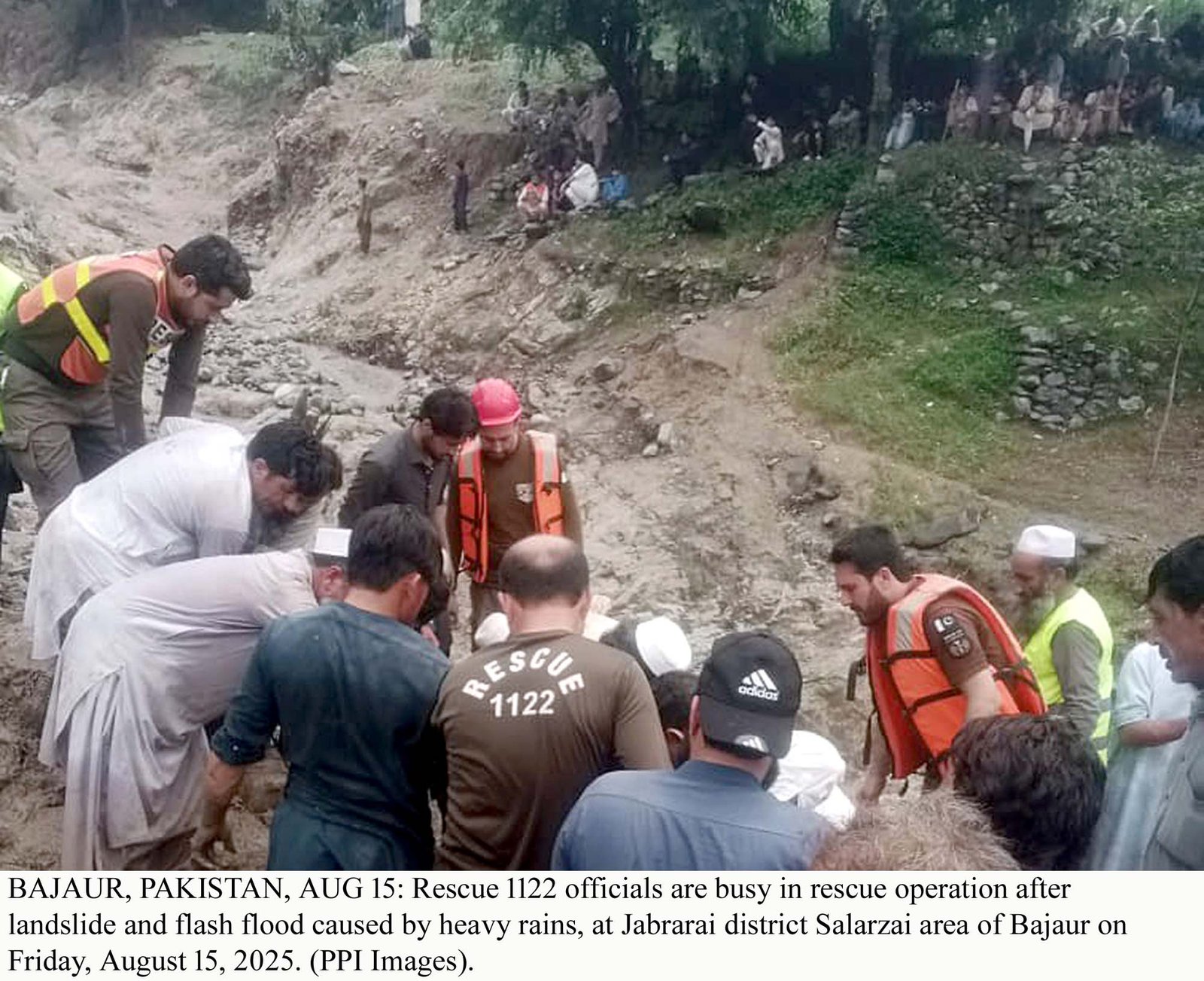 Officials busy in rescue operation in Bajaur, KP